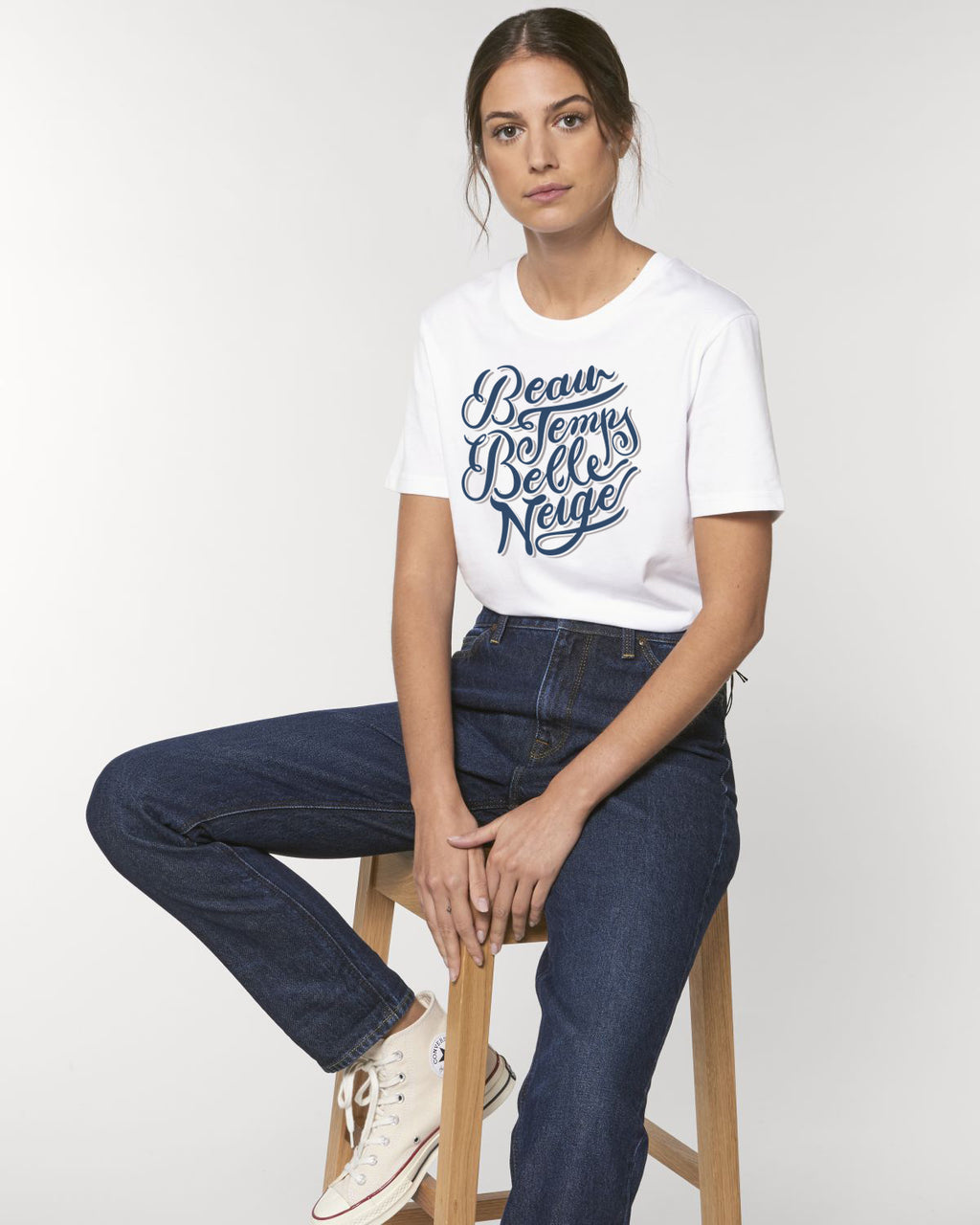 T-Shirt Femme BTBN Blanc - DP