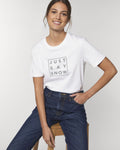 T-Shirt Femme JUST SAY SNOW Blanc - DP
