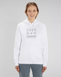 Hoodie Femme JUST SAY SNOW Blanc - DP